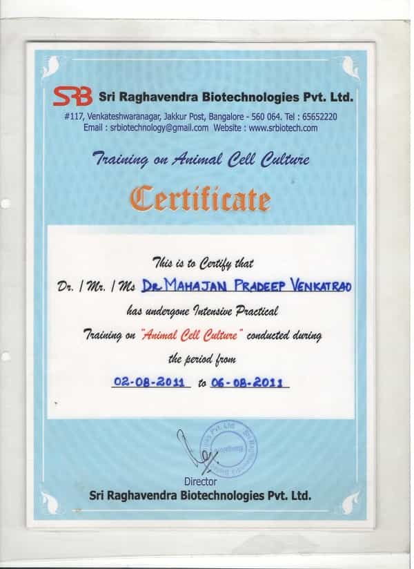 Certificate Received by Stemrx Bioscience