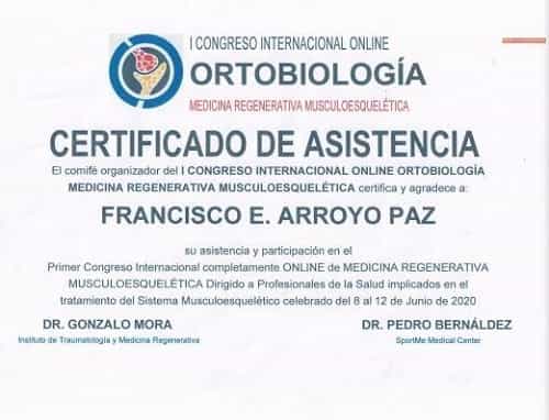 Certificate by SPORTSMED