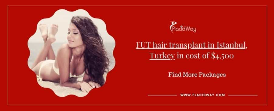 FUT hair transplant in Istanbul, Turkey in cost of $4,500