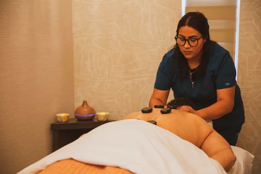 Massagist at Montevalle in Valle de Guadalupe, B.C., Mexico