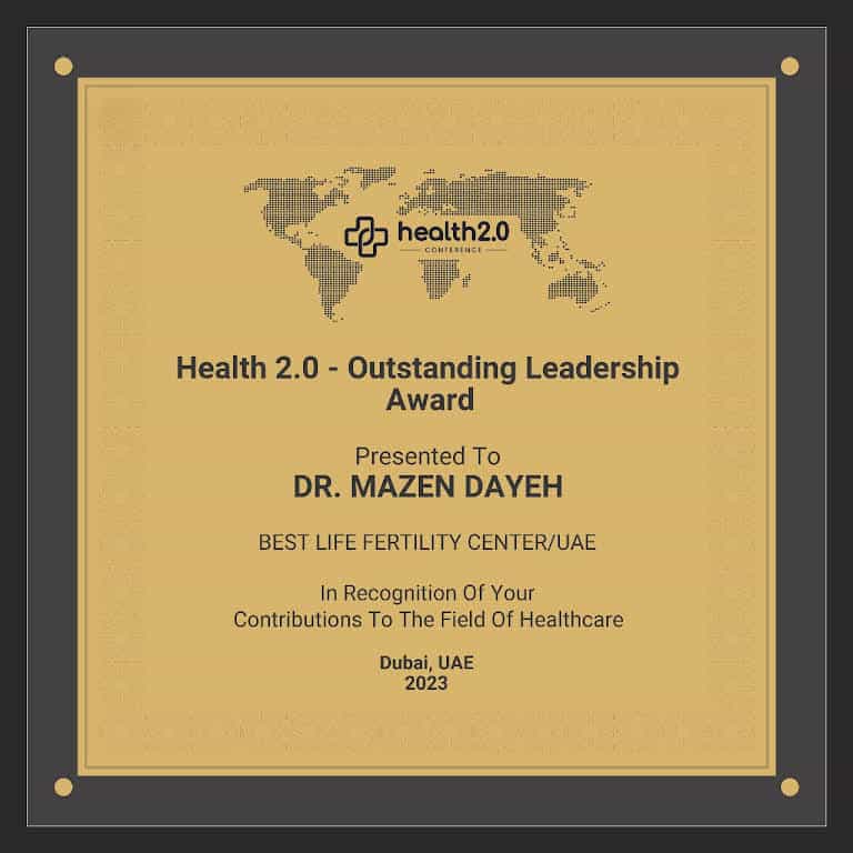 Dr Mazen Dayeh Certificate