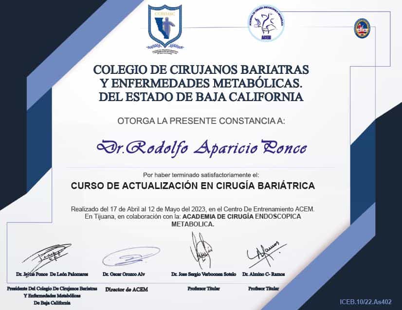 College of Bariatric Surgeons and Metabolic Diseases of Baja California