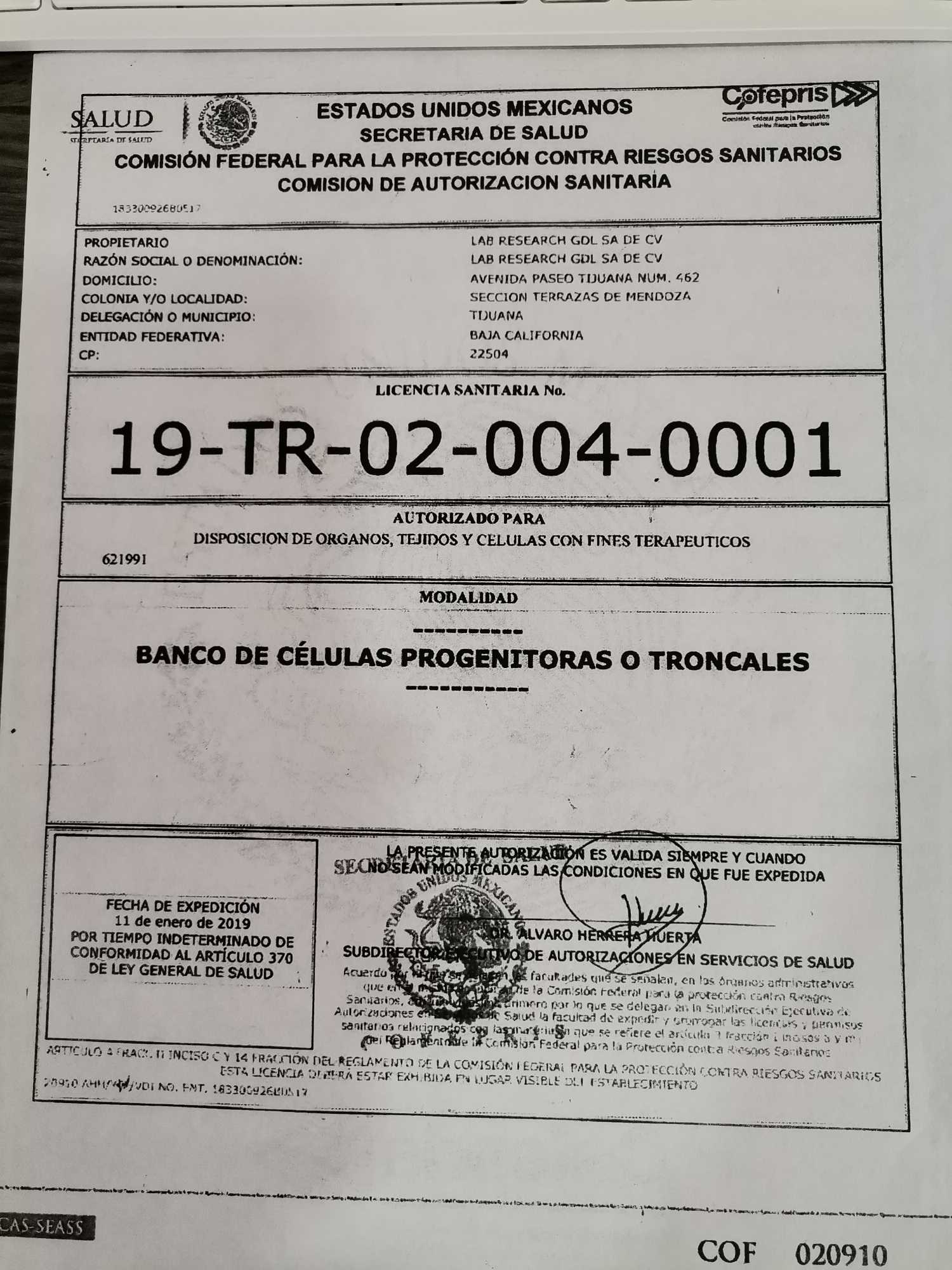 Terapia certificada contra el cáncer