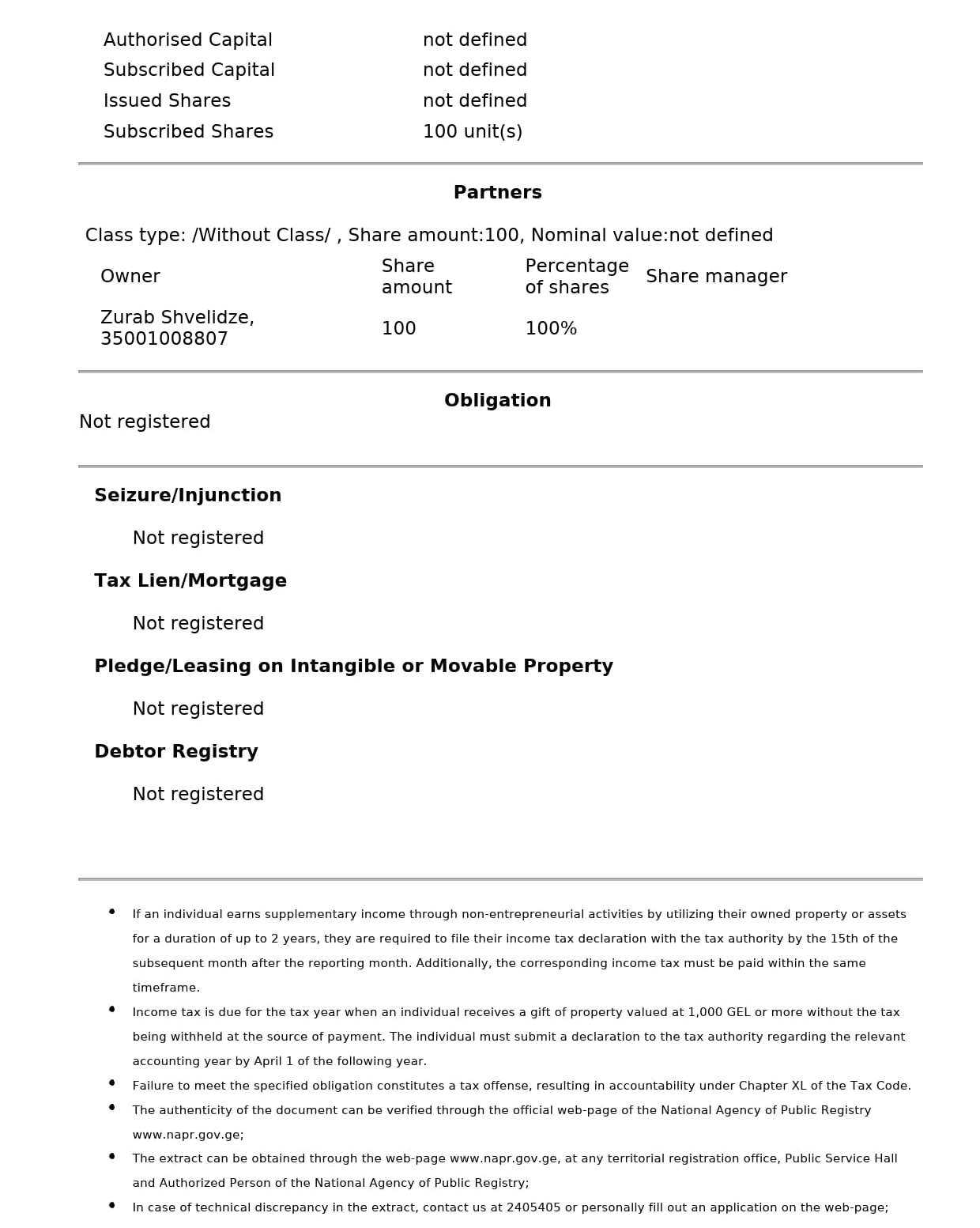 World Center of Baby Georgia - Surrogacy in Georgia Certificate