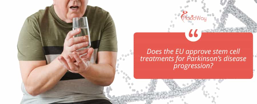 Does the EU approve stem cell treatments for Parkinson’s disease progression?