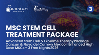 Advanced Stem Cell & Exosome Therapy Package Cancun & Playa del Carmen Mexico | Enhanced High Dose MSCs + 3 Free Nights 2026