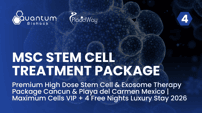 Premium High Dose Stem Cell & Exosome Therapy Package Cancun & Playa del Carmen Mexico | Maximum Cells VIP + 4 Free Nights Luxury Stay 2026