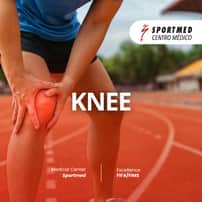 Paquete de tratamiento de rotura del ligamento cruzado anterior (LCA) con células madre para rodilla en Sportmed Centro Médico, Guadalajara, México.