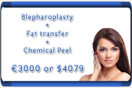 Cost of Blepharoplasty, Fat transfer and Chemical Peel Package