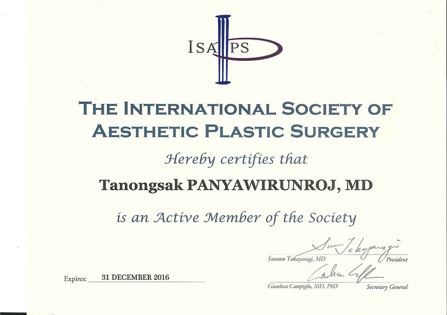 Asia Cosmetic Thailand - International Society of Aesthetic Plastic Surgery