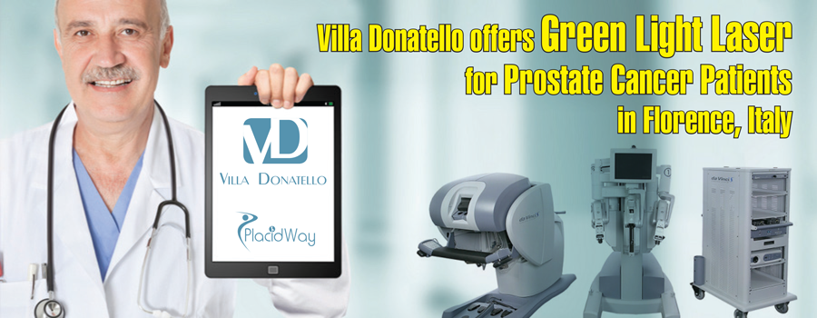 Villa Donatello offers Green Light Laser for Prostate Cancer Patients in Florence, Italy