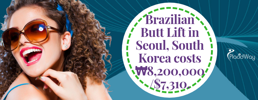 Brazilian Butt Lift in Seoul, South Korea costs ‎₩8,200,000$7,310.