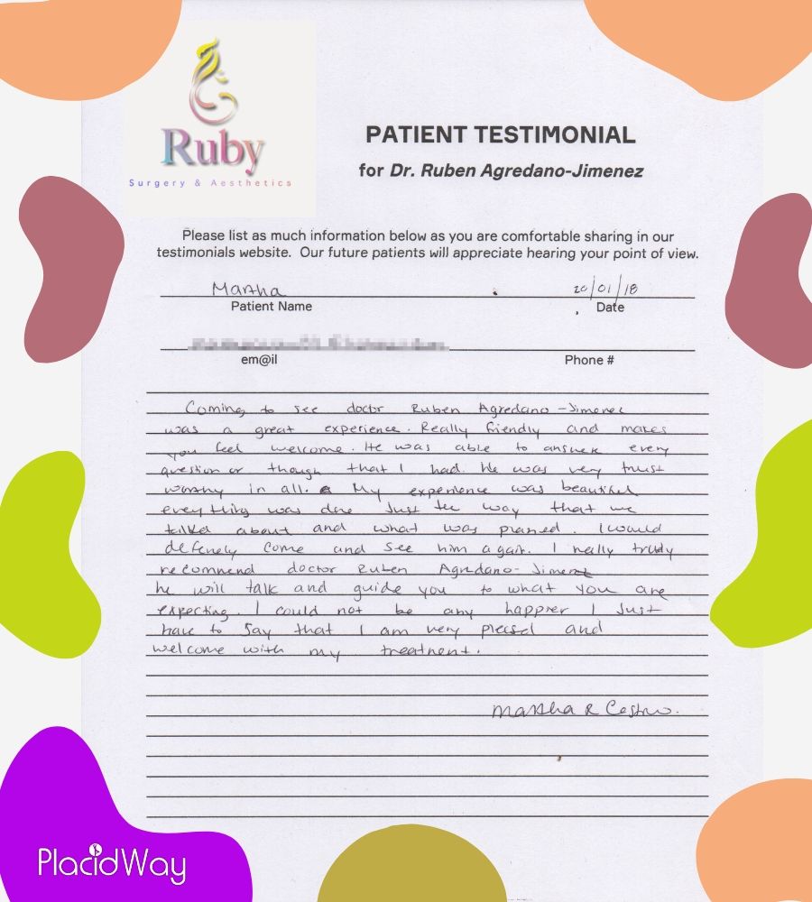 Martha Castro - Patient Testimonial at Ruby® Surgery & Aesthetics, Guadalajara, Mexico