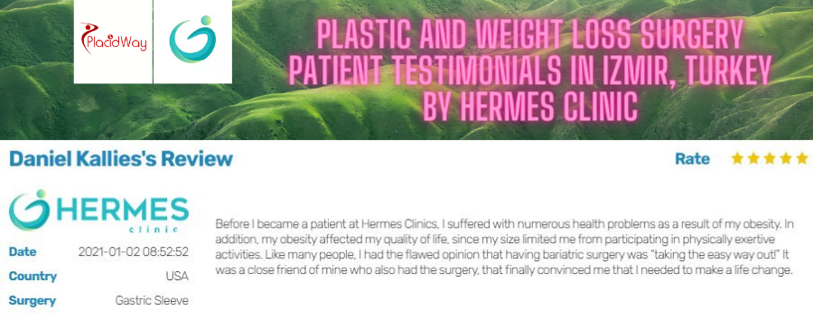 Client Testimonial in Gastric Sleeve