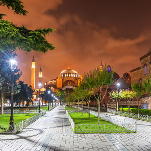 Sultanahmet Park in Istanbul Turkey