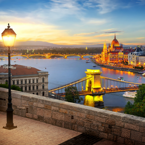 Beautiful Danube River Budapest Hungary