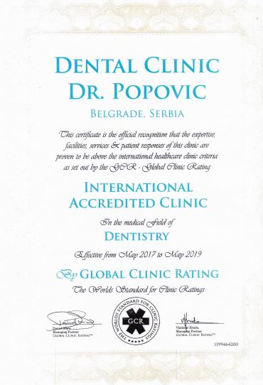 Awards Dr Popovic