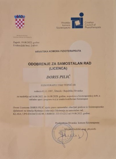 Markov Clinic Certificate