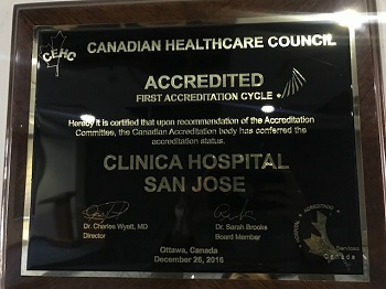 Hospital San Jose Certificate