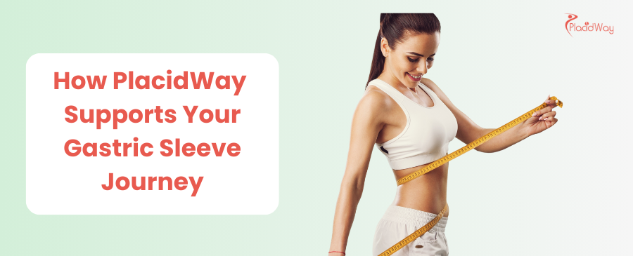 Woman in sports attire smiles confidently against a light gradient background. Text reads 
