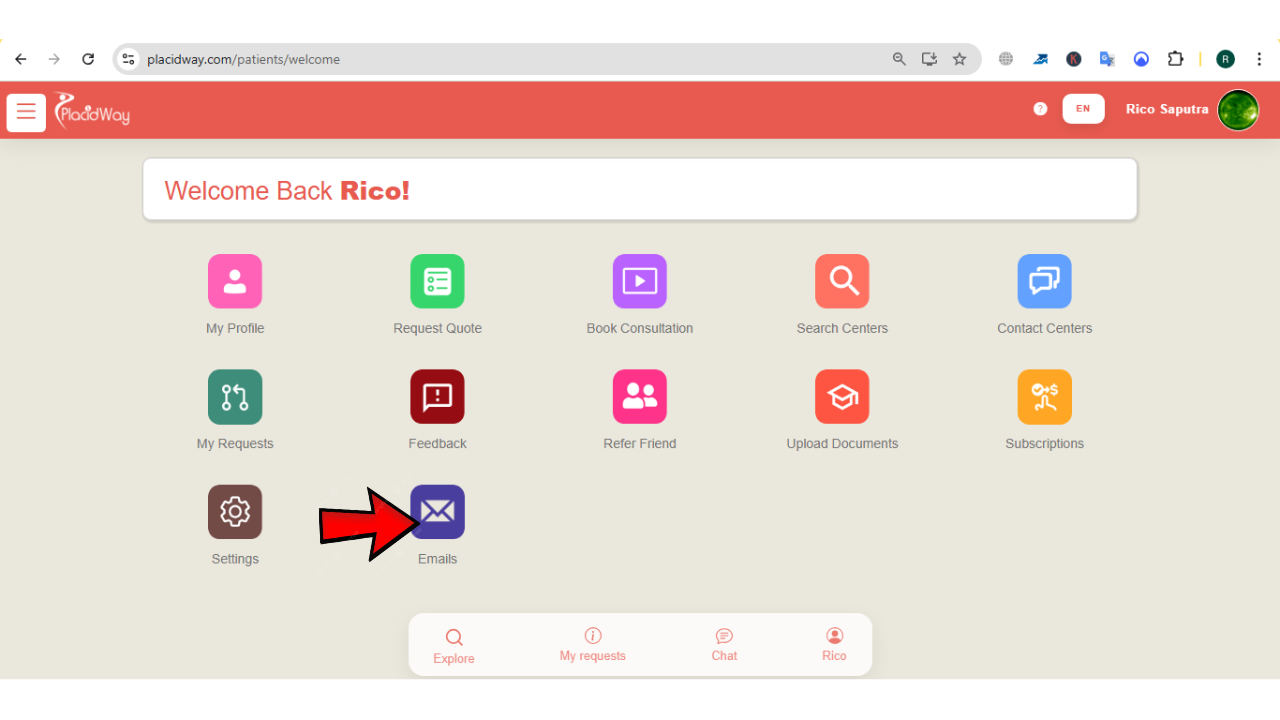 Portal Email Section
