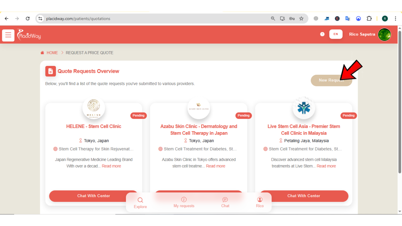 Price Quote - New Request